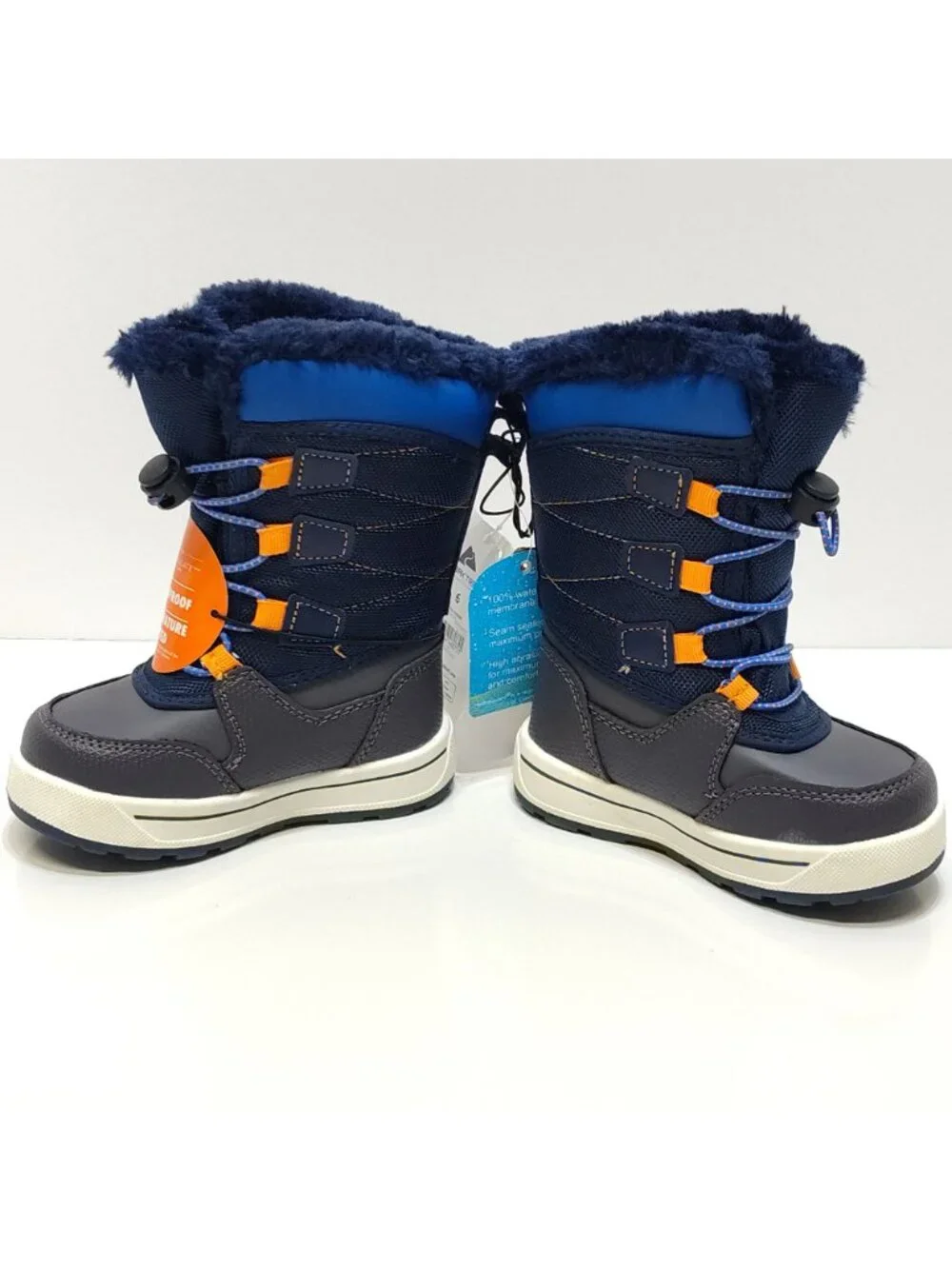 Ozark Trail Tall Bungee Waterproof Snow Boots Rated To -20°F Toddler Boys Size 6